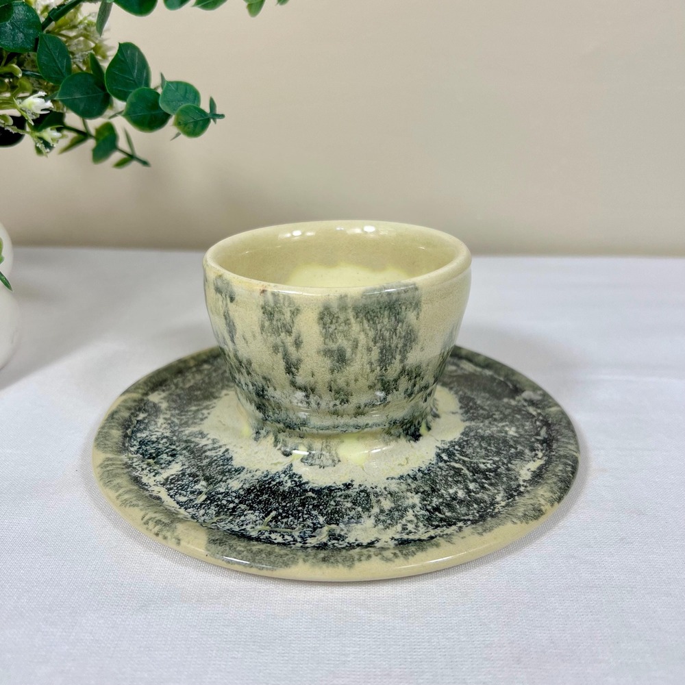 Vintage Handmade Pottery Trinket and Jewelry Dish | Signed